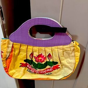 Colorful Women's Handbag made of recycled materials